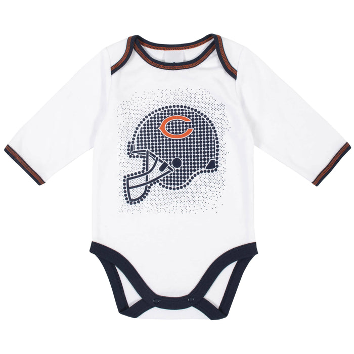 Chicago Bears 3-Piece Baby Boys Bodysuit, Pant, and Cap Set-Gerber Childrenswear
