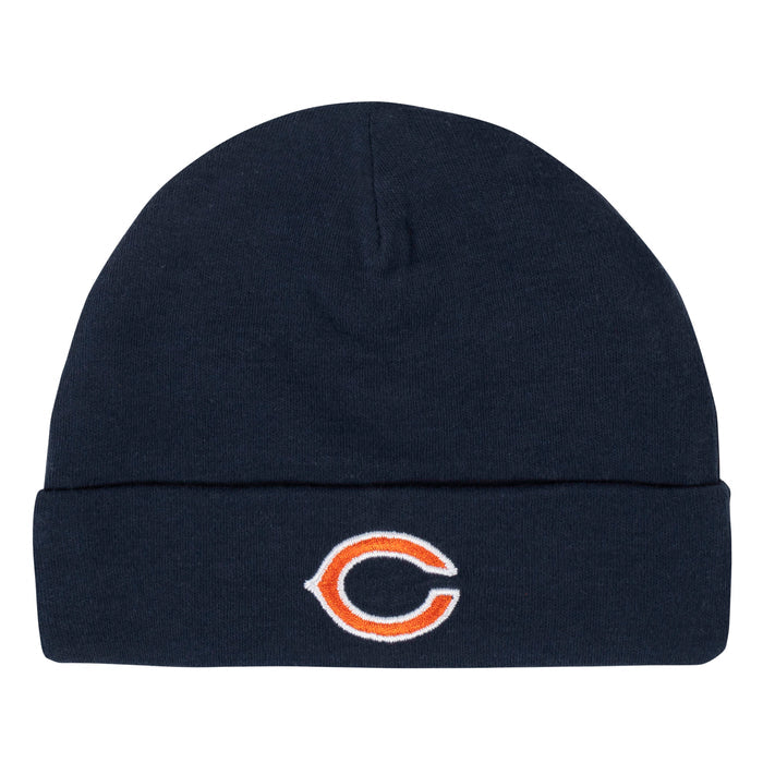 Chicago Bears 3-Piece Baby Boys Bodysuit, Pant, and Cap Set-Gerber Childrenswear