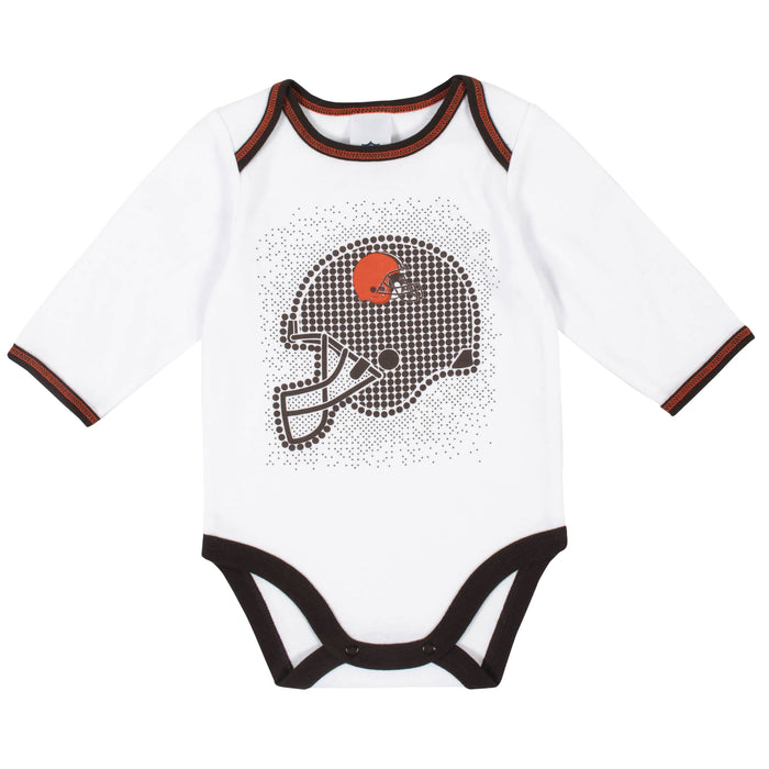 Cleveland Browns 3-Piece Baby Boys Bodysuit, Pant, and Cap Set-Gerber Childrenswear