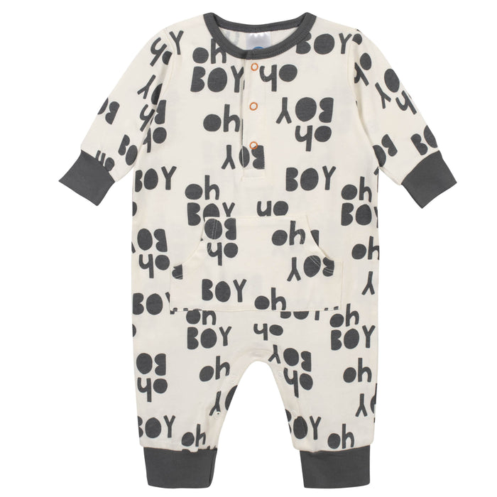 3-Piece Baby Boys Comfy Stretch Bicycle Coverall Set-Gerber Childrenswear
