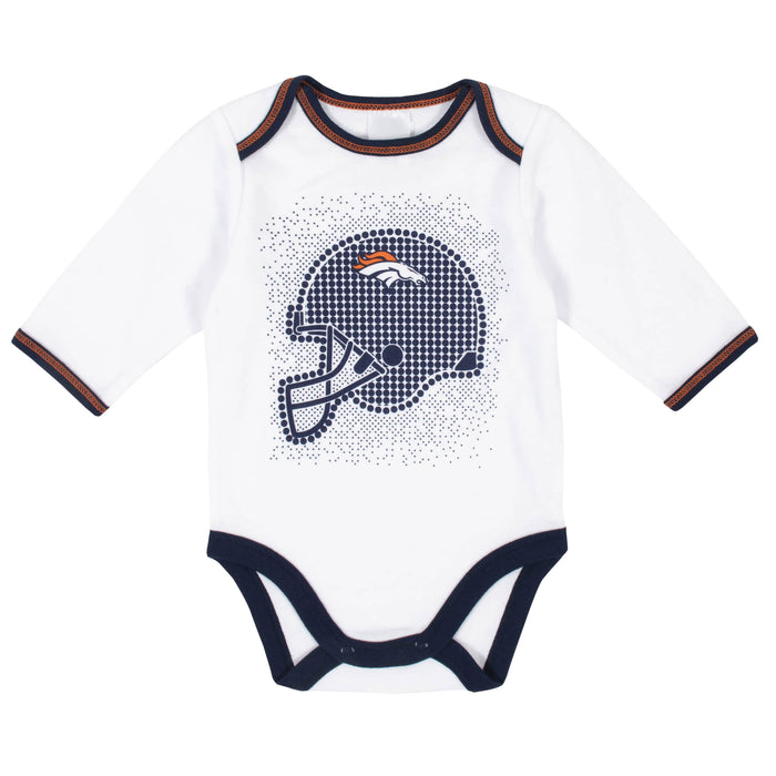 Denver Broncos 3-Piece Baby Boys Bodysuit, Pant, and Cap Set-Gerber Childrenswear