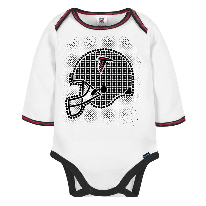 3-Piece Baby Boys Falcons Bodysuit, Footed Pant, & Cap Set