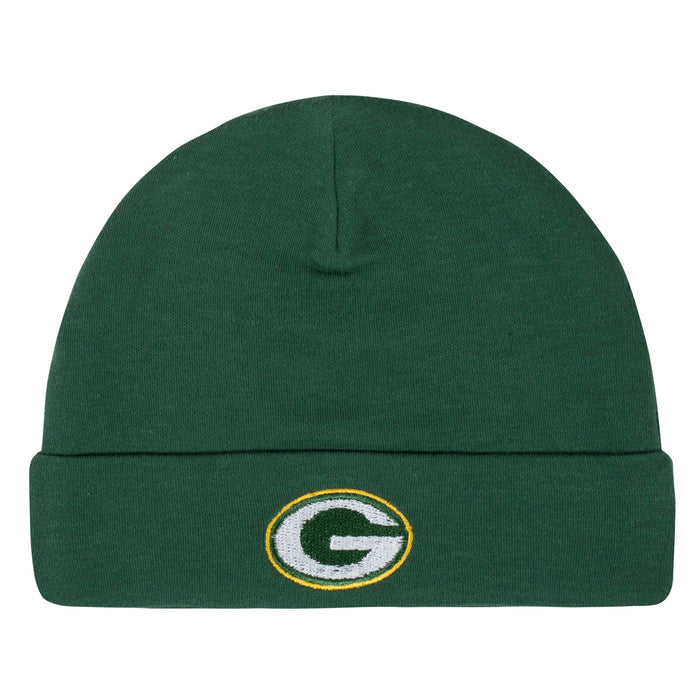 Green Bay Packers 3-Piece Baby Boys Bodysuit, Pant, and Cap Set-Gerber Childrenswear
