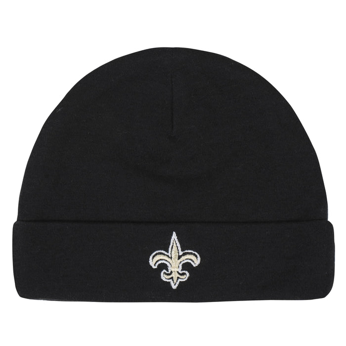 New Orleans Saints 3-Piece Baby Boys Bodysuit, Pant, and Cap Set-Gerber Childrenswear