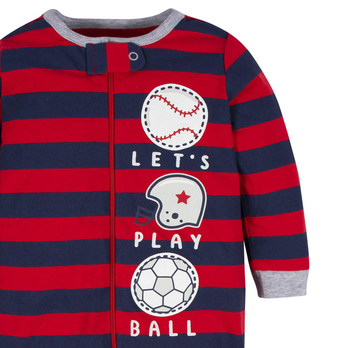 4-Pack Baby Boys Sports Sleep 'N Plays