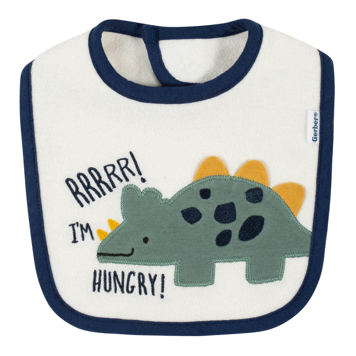 4-Pack Baby Boys Dino Bibs-Gerber Childrenswear