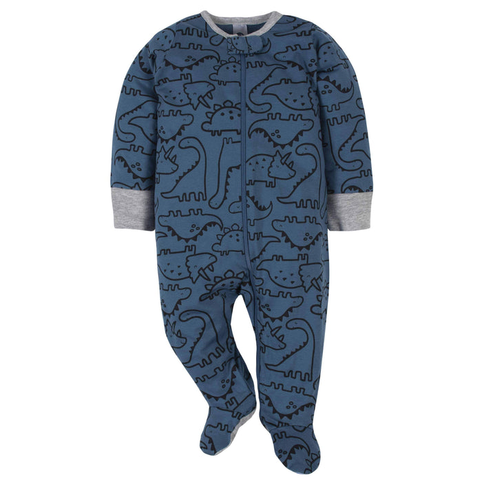 Gerber® 4-Pack Baby Boys Dinosaur Sleep N' Plays-Gerber Childrenswear