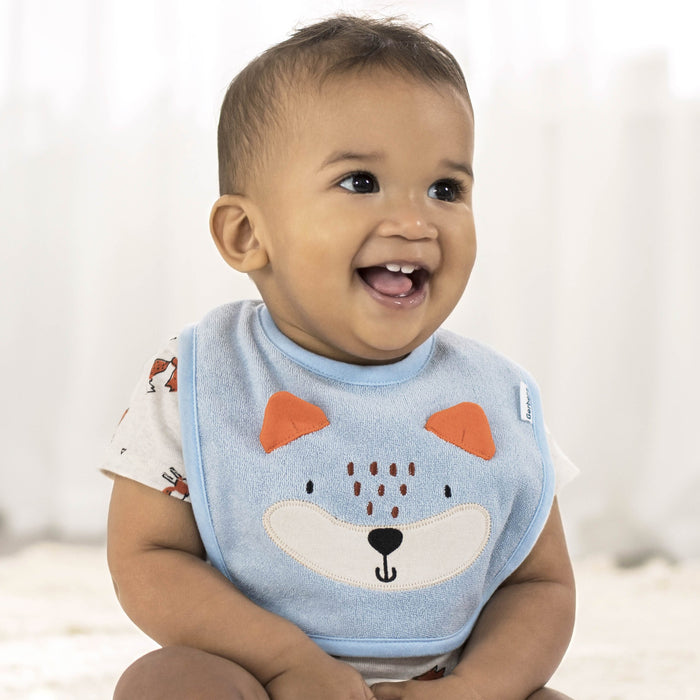 4-Pack Baby Boys Fox Bibs
