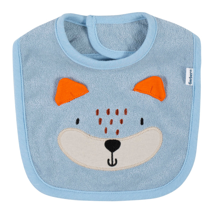 4-Pack Baby Boys Fox Bibs-Gerber Childrenswear