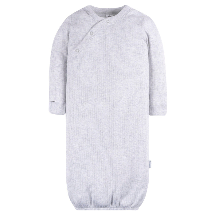 4-Pack Baby Boys Grey Coastal Gowns