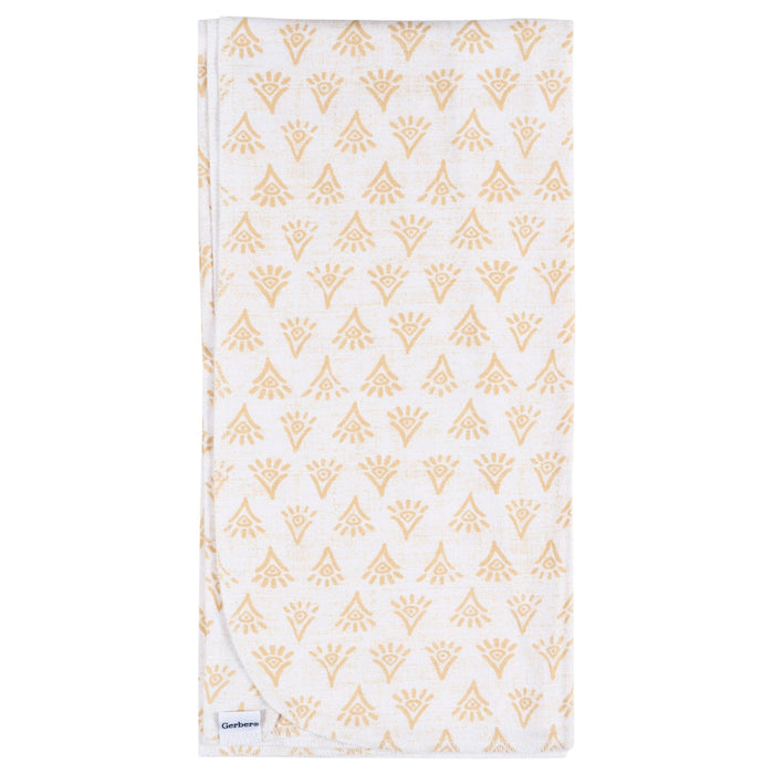 4-Pack Baby Girls Animal Geo Flannel Blankets