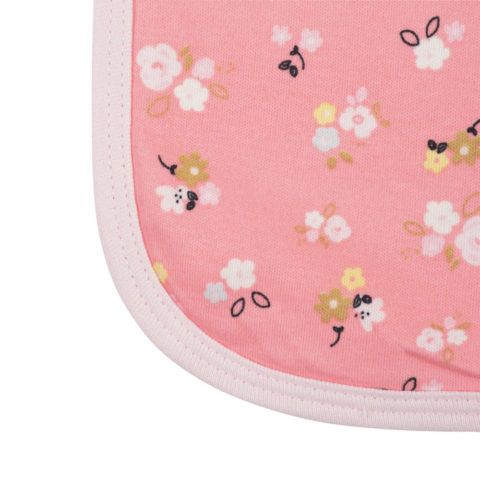 4-Pack Baby Girls Ballerina Terry Burp Cloths-Gerber Childrenswear