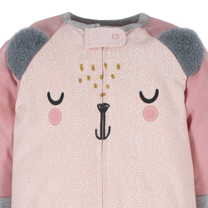 Gerber® 4-Pack Baby Girls Bear Sleep N' Plays-Gerber Childrenswear