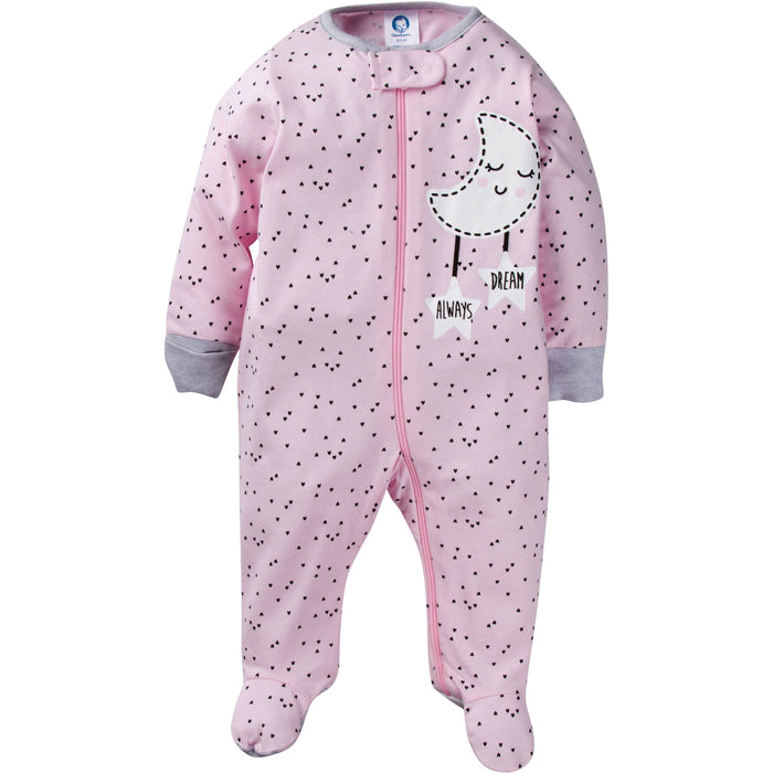 4-Pack Baby Girls Clouds Sleep N' Play