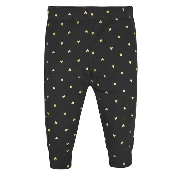 4-Pack Baby Girls Hearts Active Pants-Gerber Childrenswear