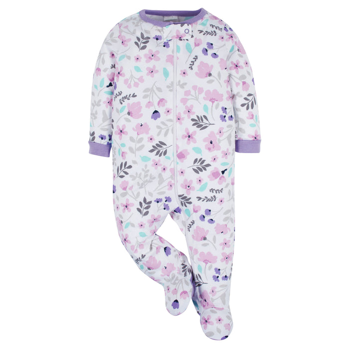 4-Pack Baby Girls Rainbow Floral Sleep 'N Plays