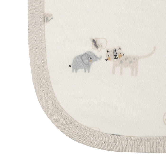 4-Pack Baby Neutral Safari Terry Burp Cloths-Gerber Childrenswear