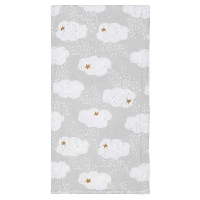 4-Pack Baby Neutral Sheep Flannel Burp Cloths-Gerber Childrenswear