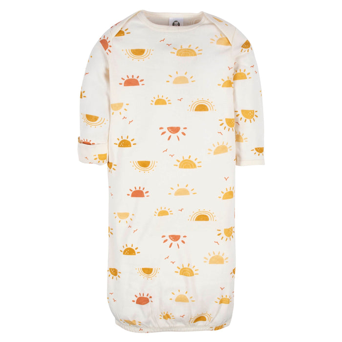 4-Pack Baby Neutral Southwest Gowns