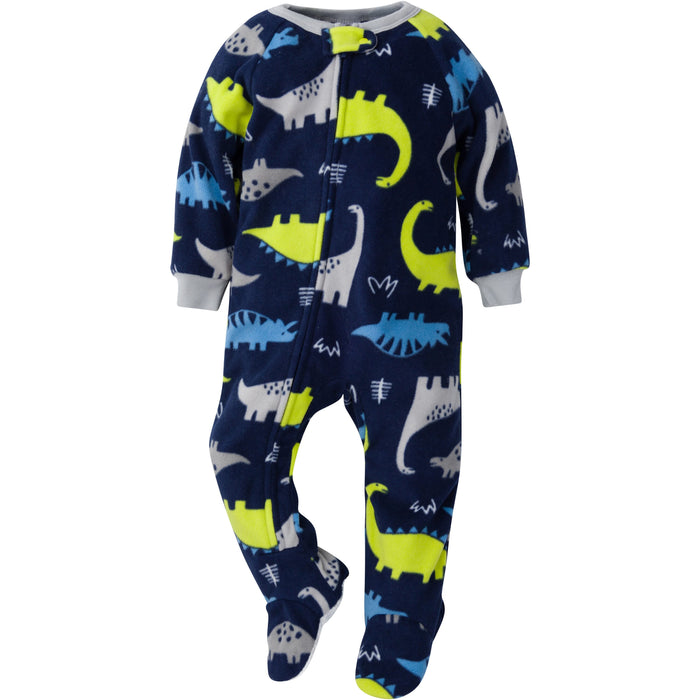 4-Pack Baby & Toddler Boys Space & Dinos Fleece Pajamas