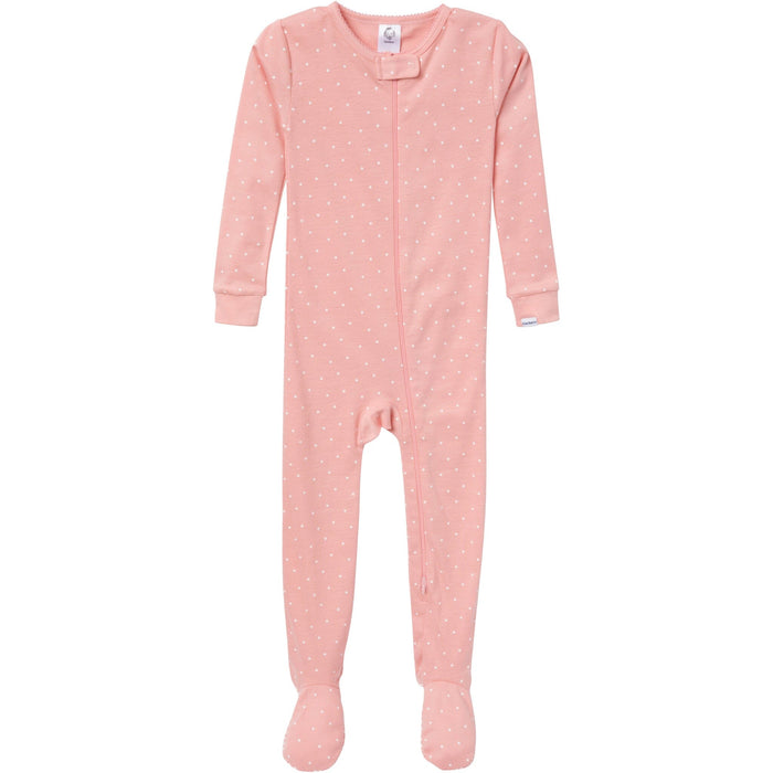 4-Pack Baby & Toddler Girls Ballerinas Snug Fit Footed Pajamas