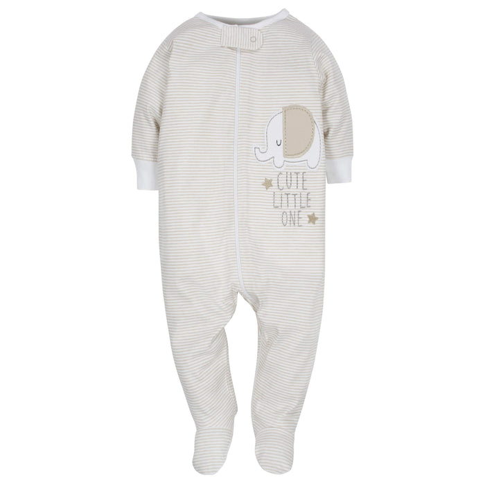4-Pack Clouds & Elephant Baby Neutral Sleep 'n Plays-Gerber Childrenswear