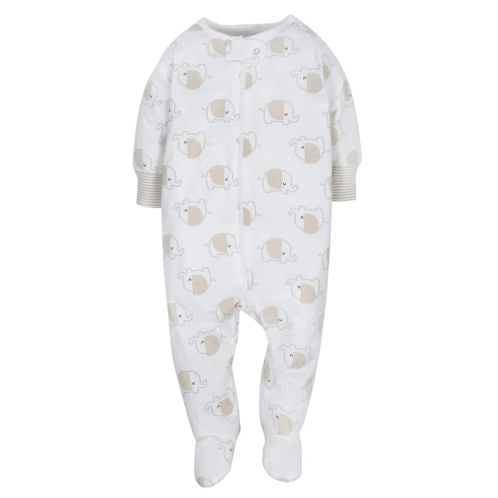4-Pack Clouds & Elephant Baby Neutral Sleep 'n Plays-Gerber Childrenswear