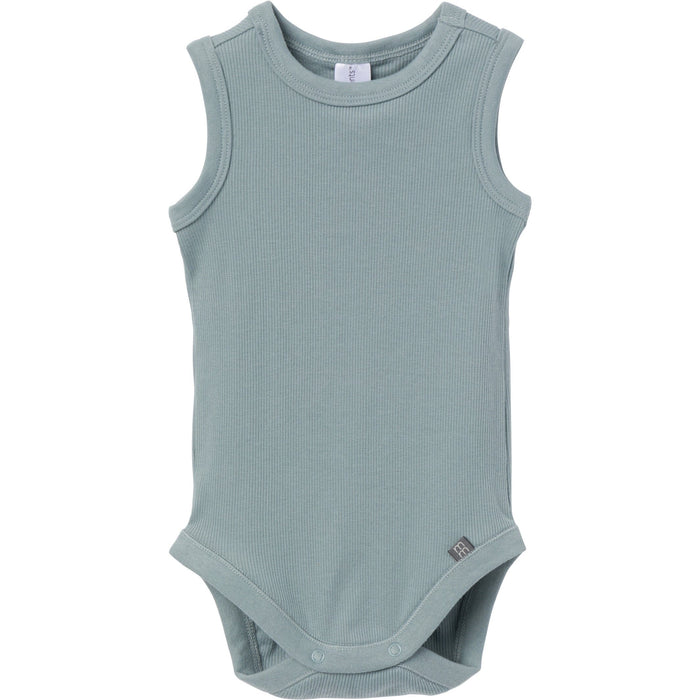 4-Piece Baby Boys Cream/Teal Bodysuit and Short Set