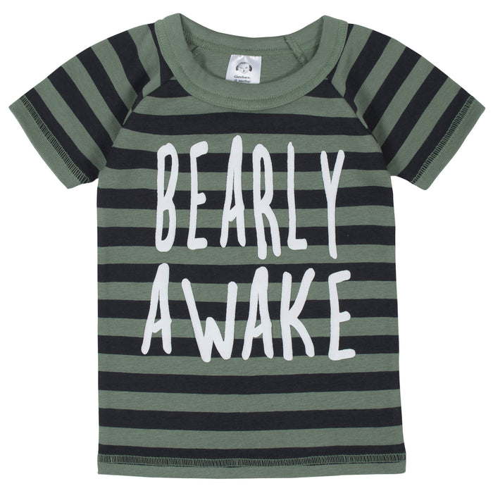 4-Piece Baby & Toddler Boys Bear Snug Fit Cotton Pajamas-Gerber Childrenswear