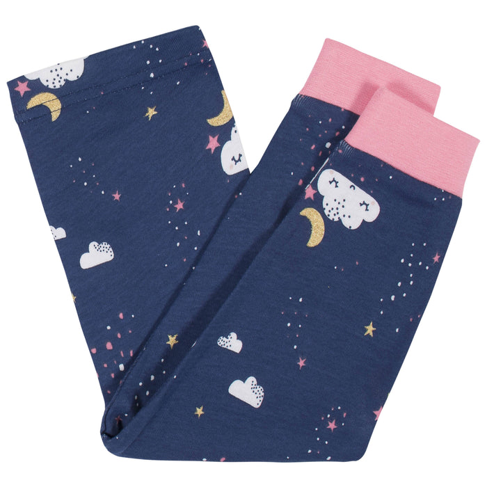 4-Piece Baby & Toddler Girls Dreams Snug Fit Cotton Pajamas-Gerber Childrenswear