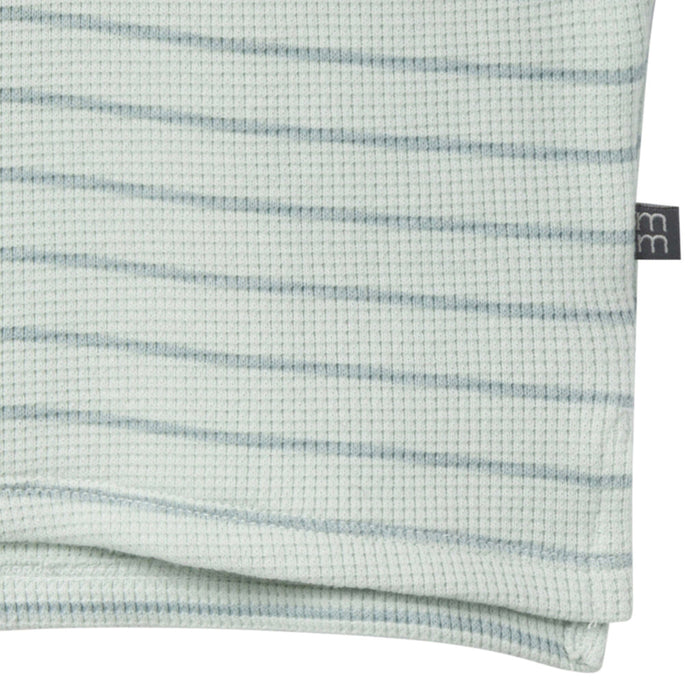 4-Piece Infant & Toddler Girls Light Sky Stripe Drop Shoulder Top and Shorts Set outfits Modern Moments™ by Gerber®