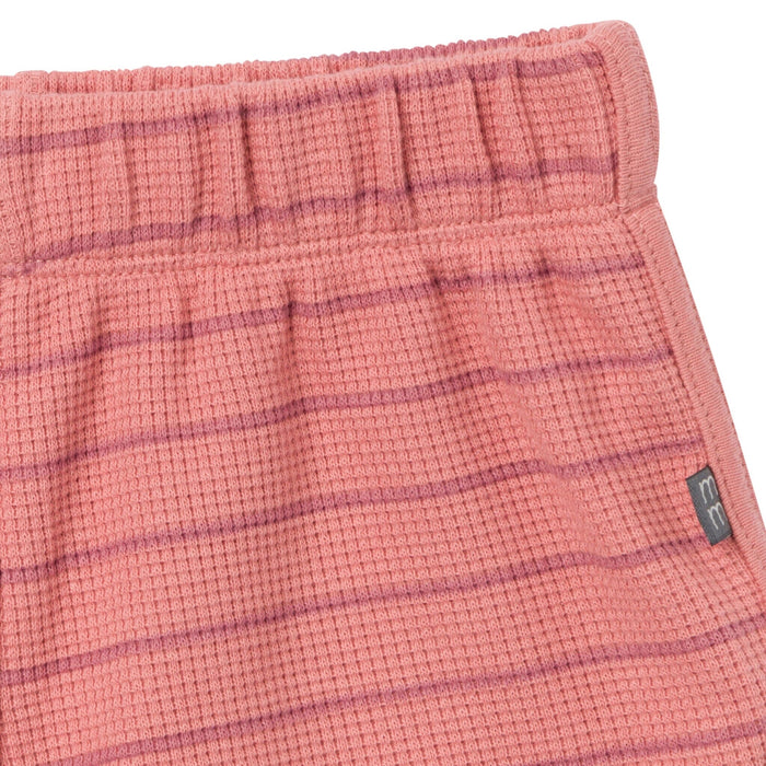 4-Piece Infant & Toddler Girls Medium Rose Stripe Drop Shoulder Top and Shorts Set outfits Modern Moments™ by Gerber®