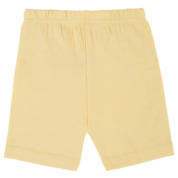 4-Piece Infant & Toddler Girls Yellow Garden Snug Fit Cotton Pajamas