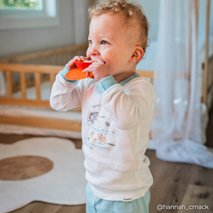 4-Piece Infant & Toddler Neutral Farm Tops and Pants Sets sleepwear Gerber®
