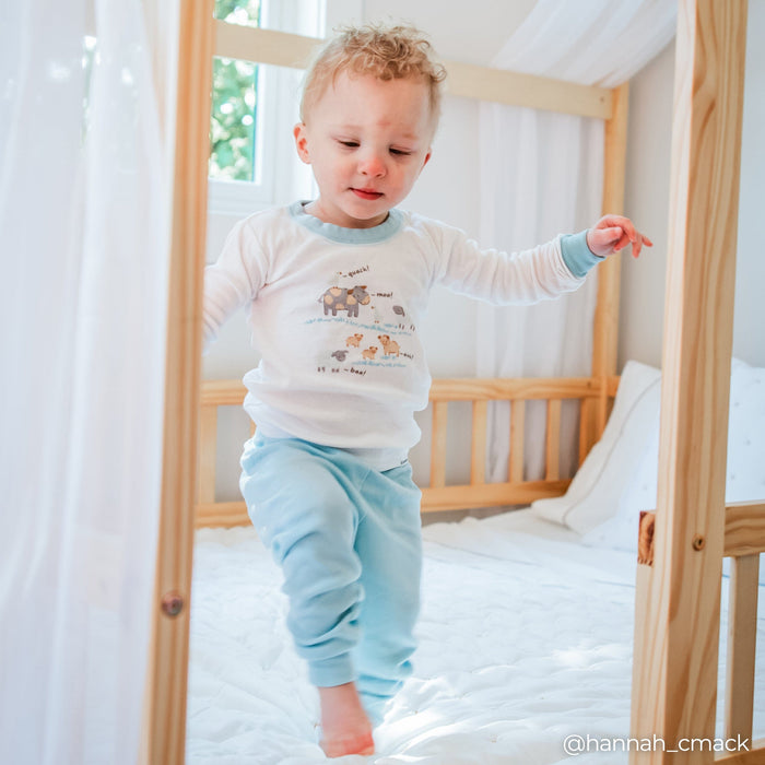 4-Piece Infant & Toddler Neutral Farm Tops and Pants Sets sleepwear Gerber®