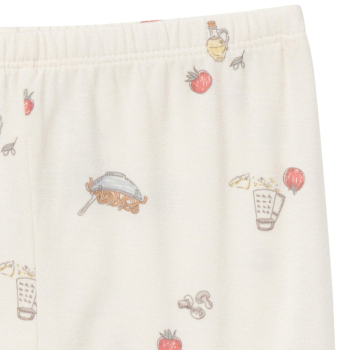 4-Piece Infant & Toddler Neutral Ivory Pasta Dinner Tight Fitting Pajamas Set sleepwear Modern Moments™ by Gerber®