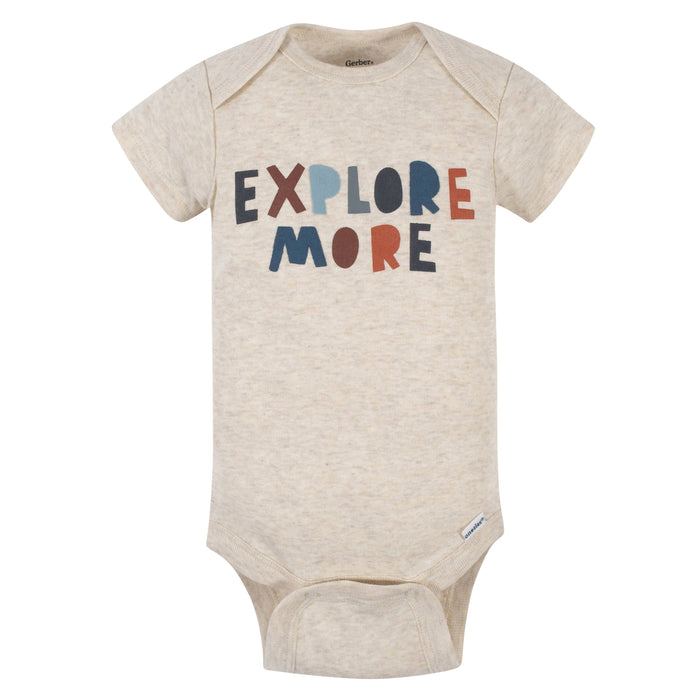 5-Pack Baby Boys Fox Short Sleeve Onesies® Bodysuits-Gerber Childrenswear