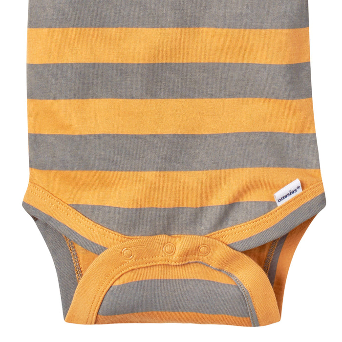 5-Pack Baby Boys Safari Short Sleeve Onesies® Bodysuits