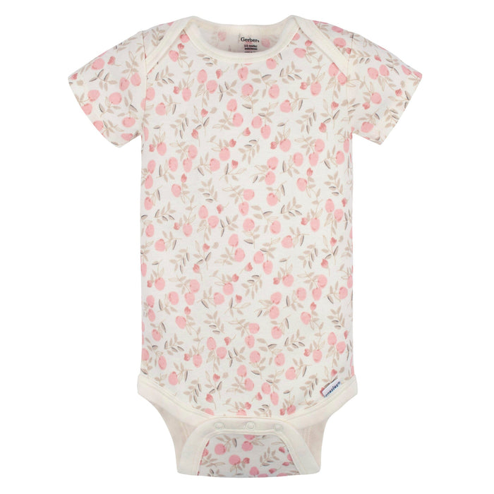 5-Pack Baby Girls Appley Sweet Short Sleeve Onesies® Bodysuits and Pants