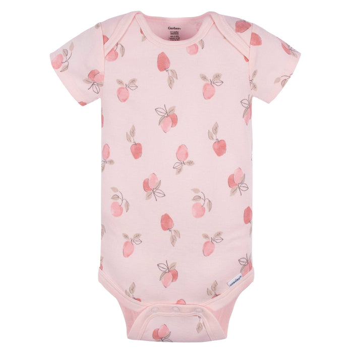 5-Pack Baby Girls Appley Sweet Short Sleeve Onesies® Bodysuits and Pants