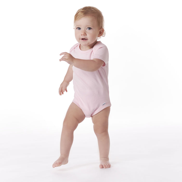 5-Pack Baby Light Pink Premium Onesies® Bodysuits-Gerber Childrenswear