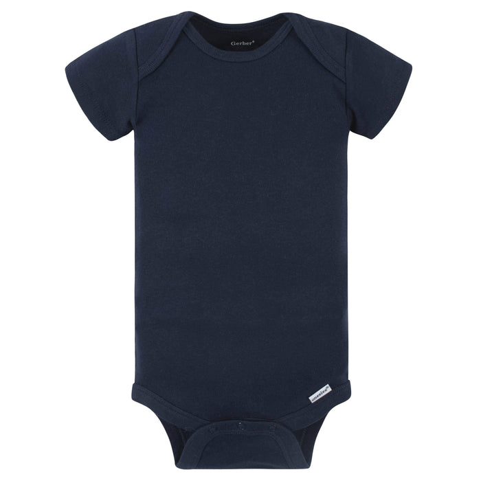 5-Pack Baby Navy Onesies® Bodysuits-Gerber Childrenswear