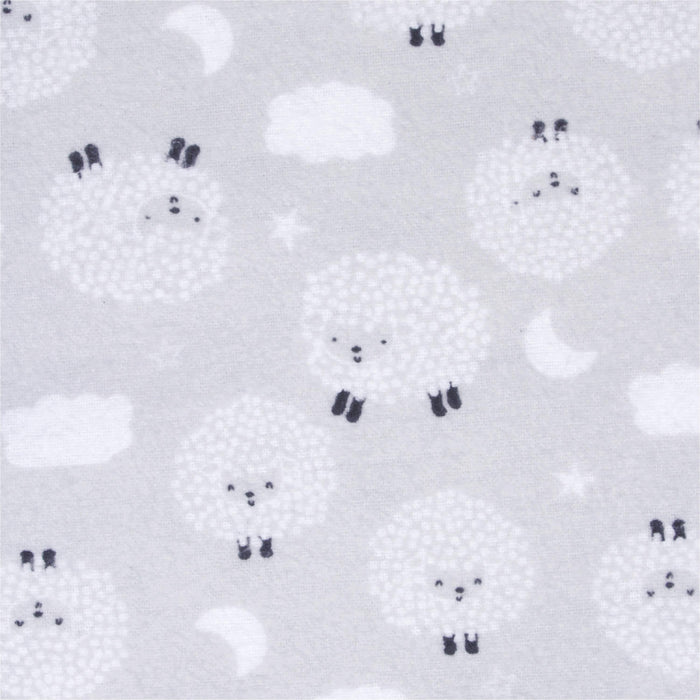 5-Pack Baby Neutral Sheep Flannel Receiving Blankets-Gerber Childrenswear