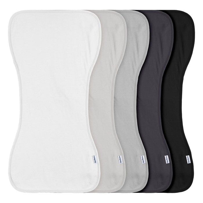 5-Pack Baby Neutral White Black Burpcloth