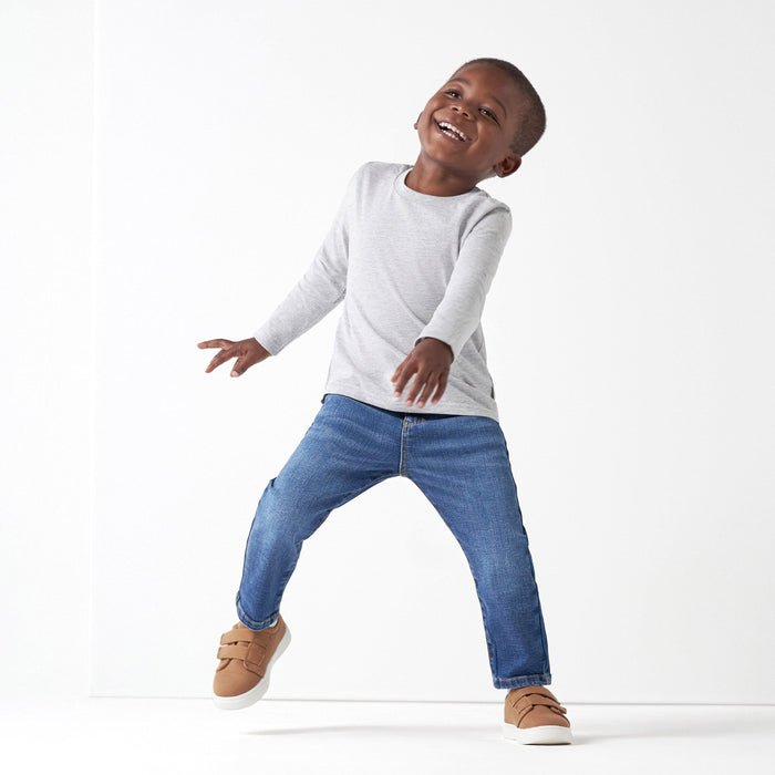 5-Pack Baby & Toddler Heather Gray Premium Long Sleeve Tees