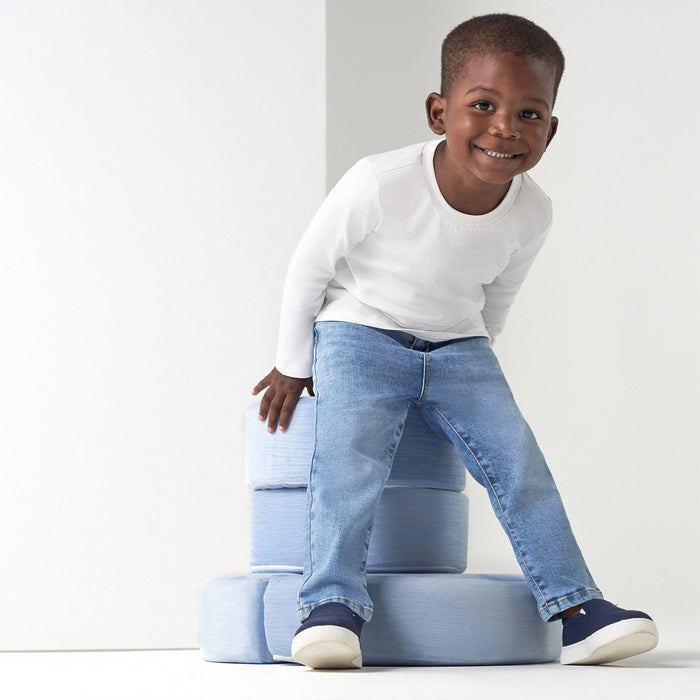 5-Pack Baby & Toddler White Premium Long Sleeve Tees