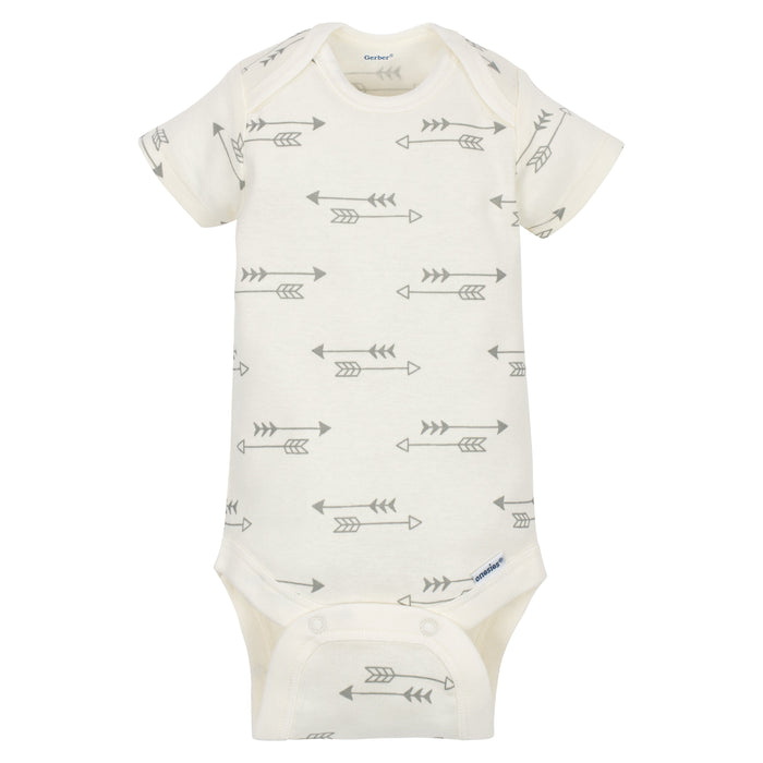 5-Pack Boys Hedgehog Short Sleeve Onesies® Bodysuits-Gerber Childrenswear