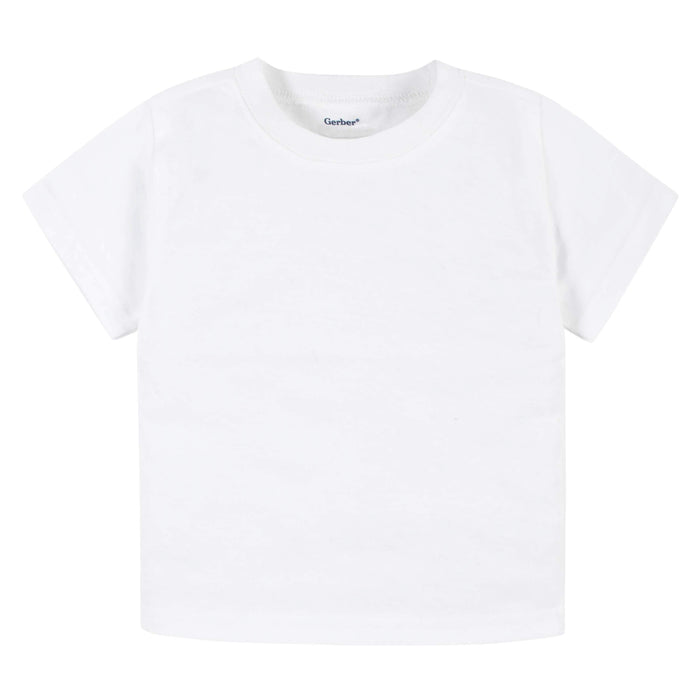 5-Pack Baby & Toddler White Premium Short Sleeve Tees-Gerber Childrenswear