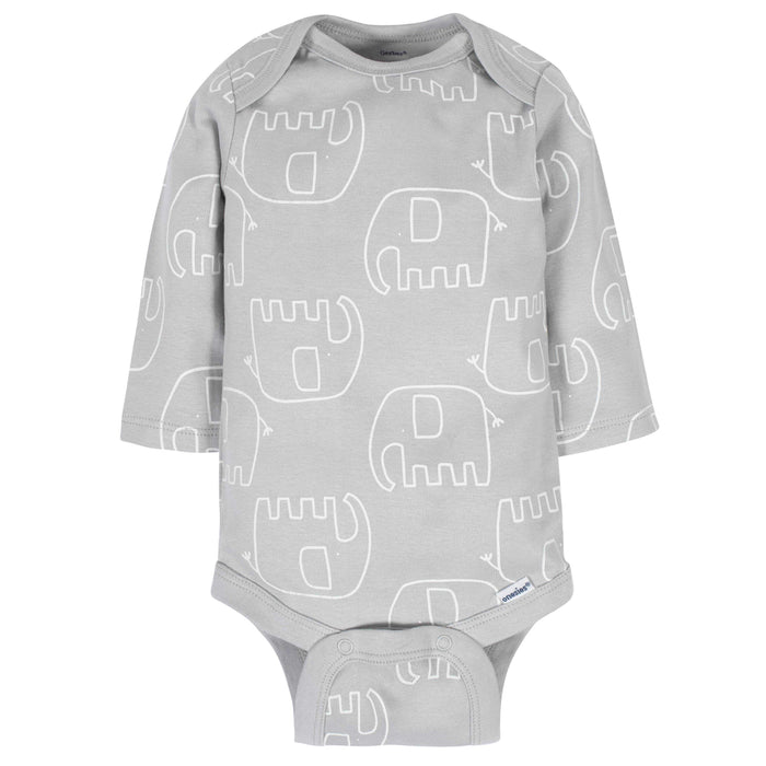 6-Pack Baby Neutral Animals Long Sleeve Onesies® Bodysuits