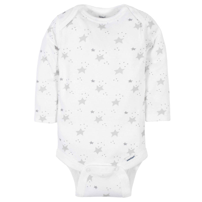 6-Pack Baby Neutral Sheep Long Sleeve Onesies® Bodysuits-Gerber Childrenswear